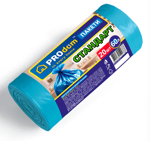 Пакети для сміття 60*20 СТАНДАРТ ТМ PROdom